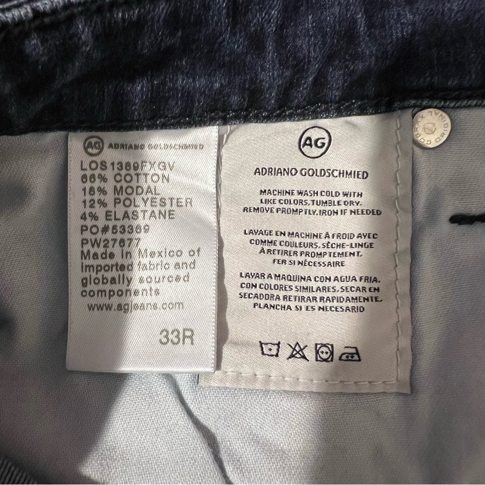 EUC! AG Adriano Goldschmied Skinny Ankle 360° Stretch Jeans, Size 33 - Picture 7 of 13